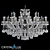 Cristal Lux Hollywood SP20+10 Chrome Ceiling Chandelier 3D model small image 1