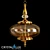 Crystal Lux Miel SP4 Gold Pendant 3D model small image 1