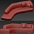 Vladimir Kagan 02: Modern Korduda Sofa 3D model small image 2