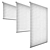 Sonnette Cellular Roller Shades: Stylish, Dimensional Window Glow 3D model small image 1