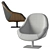 Venice Vibe Swivel Armchair 3D model small image 3