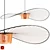 Sleek Circle Pendant Light Fixture 3D model small image 1