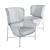 Caristo High Back Armchair 3D model small image 3