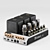 Classic Tube Power Amplifier 3D model small image 1