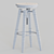 Vintage Tractor Seat Bar Stool 3D model small image 3