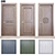 Modern Door with Glass Panel - 3D Model 3D model small image 1