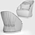 Luxury Roberto Cavalli Inanda Armchair 3D model small image 2