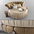 Elegant Round Bed - Vray & Corona - FBX Files 3D model small image 2