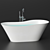 Luxury Holbi Bath Set: Stone Tubs & Stylish Faucets 3D model small image 2