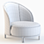 Clan Milano 2019 PIPE Armchair: Elegant Design 3D model small image 3