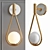 Corda Wall Lamp: Modern Metal and Glass Bra 3D model small image 3