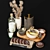 Elegant Kitchen Decor Set 3D model small image 2