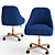 Cipriani Homood Sesto Senso Office Chair: Elegant, Ergonomic, and Compact 3D model small image 2