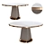 Sleek Round Dining Table 3D model small image 1