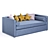 Iriska Kids Folding Sofa - Compact and Stylish! 3D model small image 7