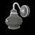 Cloche Glass Sconce: Elegant Illumination 3D model small image 3