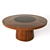 Sleek Round Dining Table 3D model small image 1