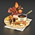 Festive Mulled Wine Set 3D model small image 1