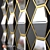 Elegant Reflective Accent: Jillian Mirrored Wall Decor 3D model small image 2