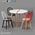 Modern Dining Set BC-8328B 3D model small image 1