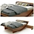 Sleek Modern Bed: Unique Design 3D model small image 1