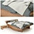 Sleek Modern Bed: Unique Design 3D model small image 2