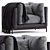 Modern Mea Armchair: Elegant Comfort 3D model small image 1