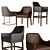 Elegant Morgan Leather Armchair 3D model small image 1