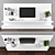 Modern TV Stand Set - Stylish and Functional 3D model small image 1