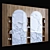 Wood Marble Shelf: Elegant and Versatile 3D model small image 3