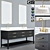 HUTTON Bathroom Furniture Set 3D model small image 1