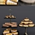 Delicious Duo: Espresso Cheesecake & Tiramisu Cake 3D model small image 2