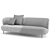 Modern Wood Base Stay Sofa 3D model small image 3