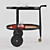 Elegant Mobile Bar Trolley 3D model small image 2