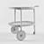 Elegant Mobile Bar Trolley 3D model small image 3