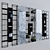 Sleek Metal & Marble Shelf 3D model small image 1