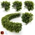 Cherry Laurel Hedge: Versatile and Realistic 3D model small image 1