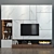 49" TV Shelf: Stylish Storage Solution 3D model small image 1