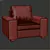 Vibrant Vazquez Club Chair 3D model small image 3