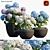 Blooming Beauty: Hydrangea in Pots 3D model small image 1