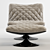 Elegant Velvet Armchair: 3D Model 3D model small image 2