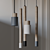 Sleek Wooden Pendant Light 3D model small image 1