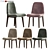 Elegant Aubrey Dining Chair 3D model small image 1