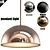 Modern Pendant Light Fixture - 6 Bulbs 3D model small image 1