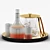 Elegant Bleecker Ice Bucket Set - A Perfect Blend of Style and Function 3D model small image 1