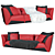 Lamborghini Sepang Leather Sofa 3D model small image 2