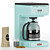 Retro 12-Cup Coffee Maker: Nostalgic Brew Delight 3D model small image 2