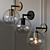 Sophisticated Globe Shade Sconce - 3 Material Options 3D model small image 1