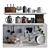 Elegant Kitchen Wall Shelves 3D model small image 1