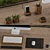 Modern Wood and Black Office Set 3D model small image 2